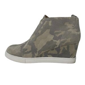 Paolo Boots Women's 10.5 Camo Grey Ankle Booties Shoes